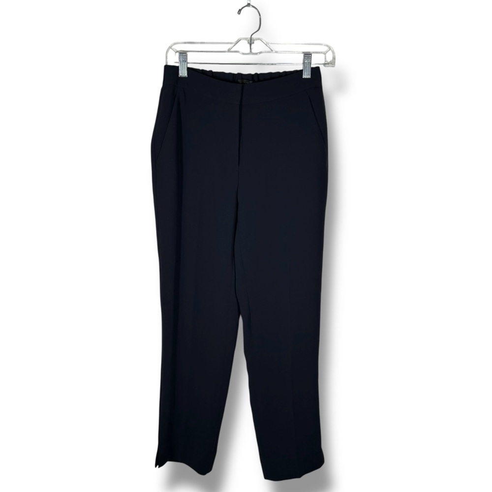 J. Crew Navy Blue Relaxed Fit Easy Pull On Minimalist Trousers Sz 0 - “Kapila”